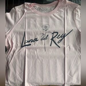 Lana del Rey Pink Graphic Crop Top *new in package*